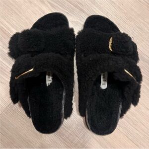 Birkenstock Arizona Big Buckle Shearling Sandals